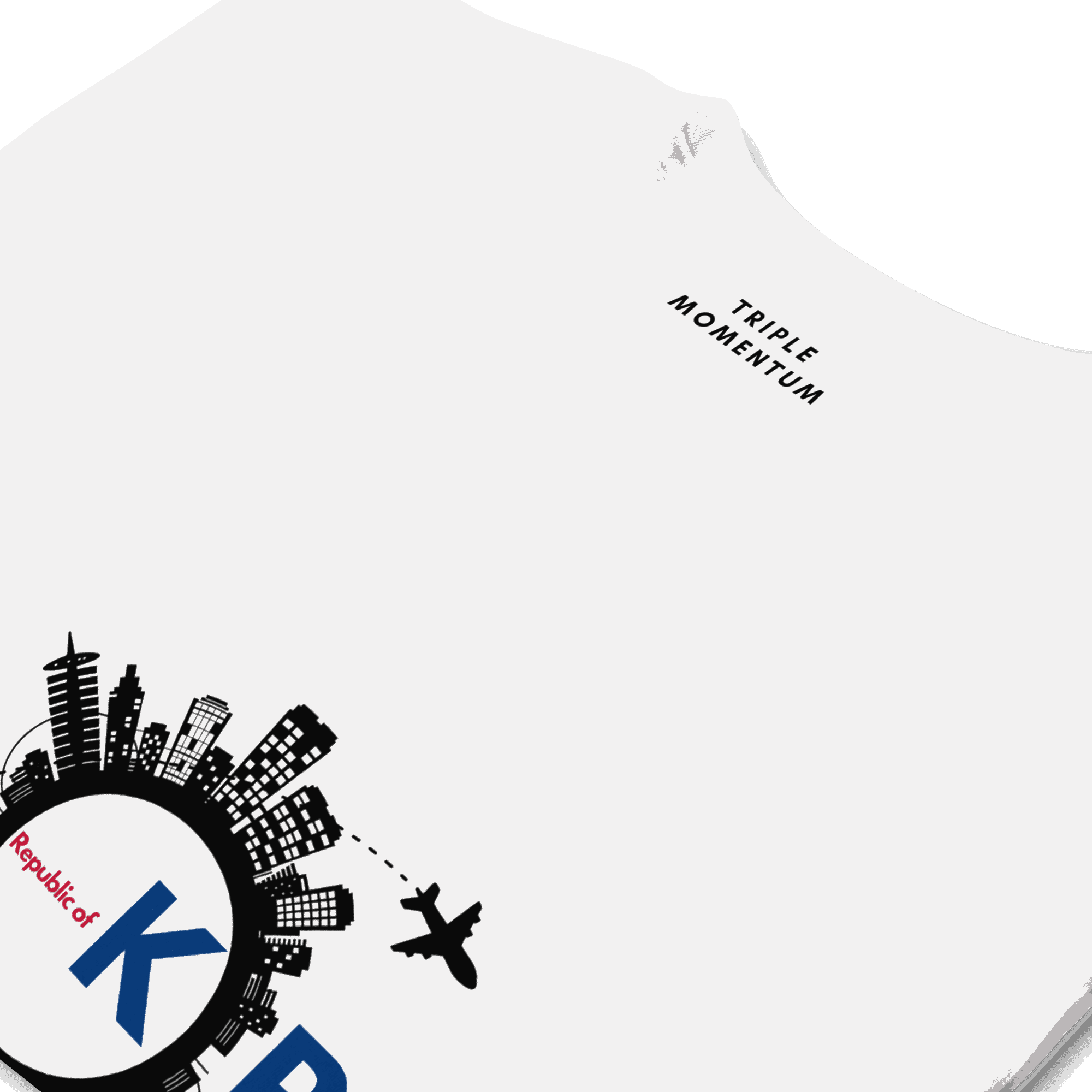 Republic of Korea Tee - White Triple Momentum