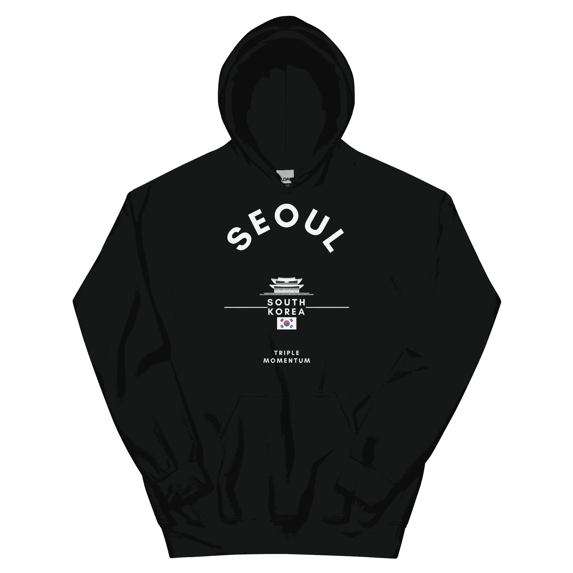 Seoul the City Hoodie - Black Triple Momentum