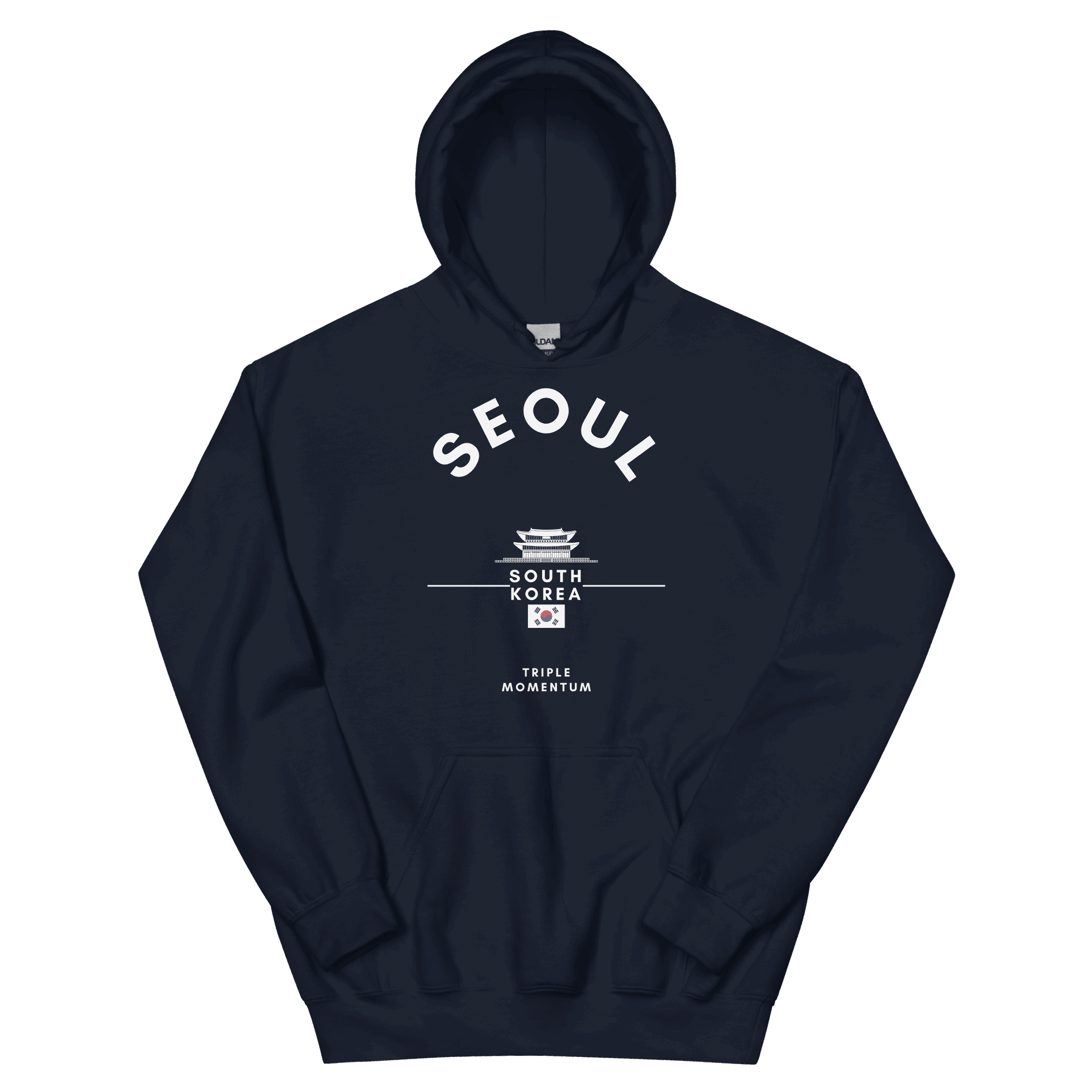 Seoul the City Hoodie - Navy Triple Momentum