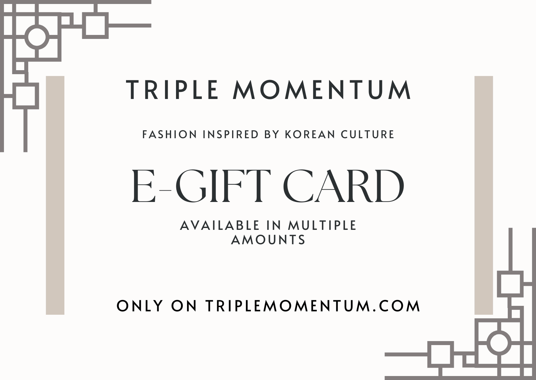 Triple Momentum E-Gift Card Triple Momentum