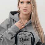 Music In My Ear Hoodie - Grey - Triple Momentum